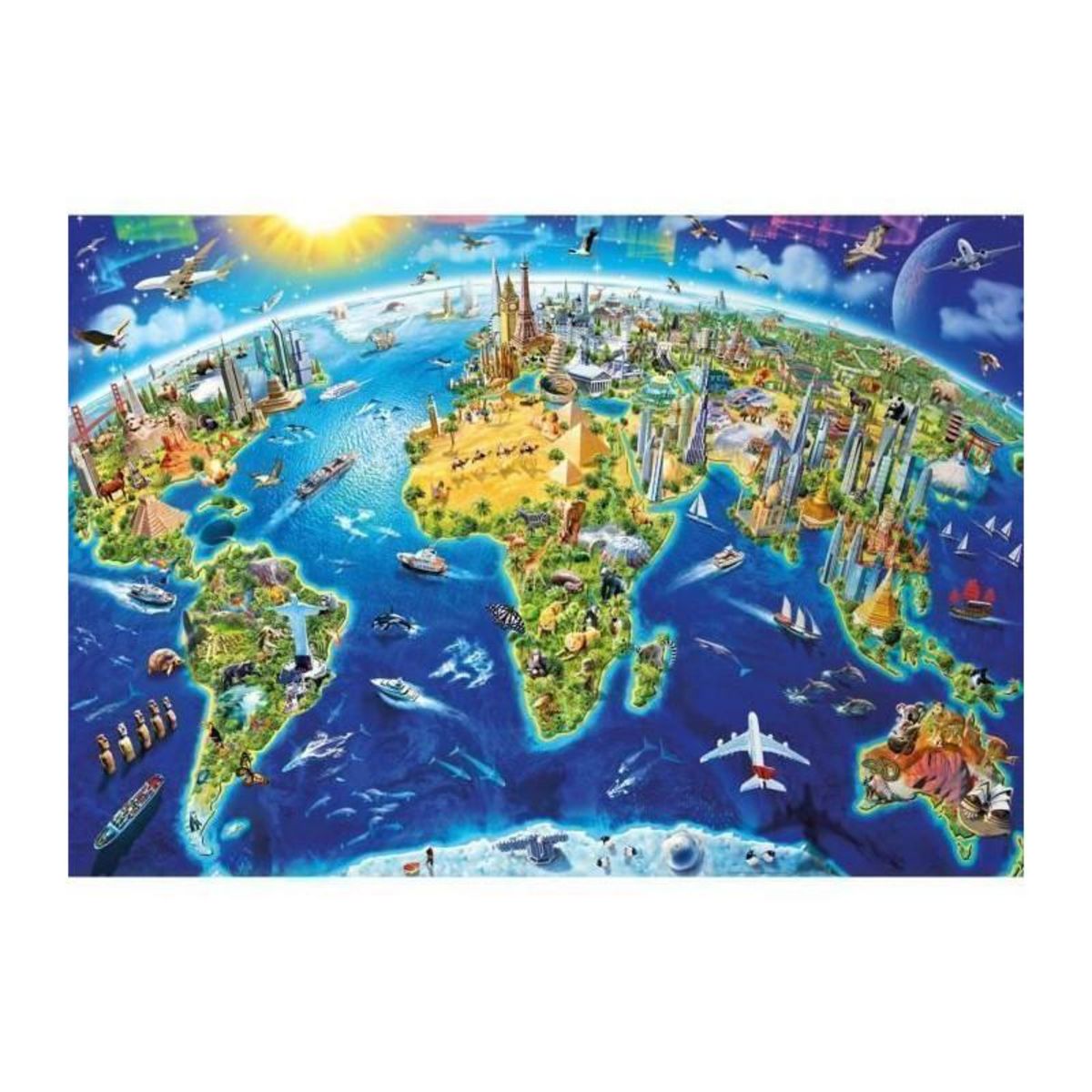 EDUCA Puzzle 2000 pièces :  symboles du monde