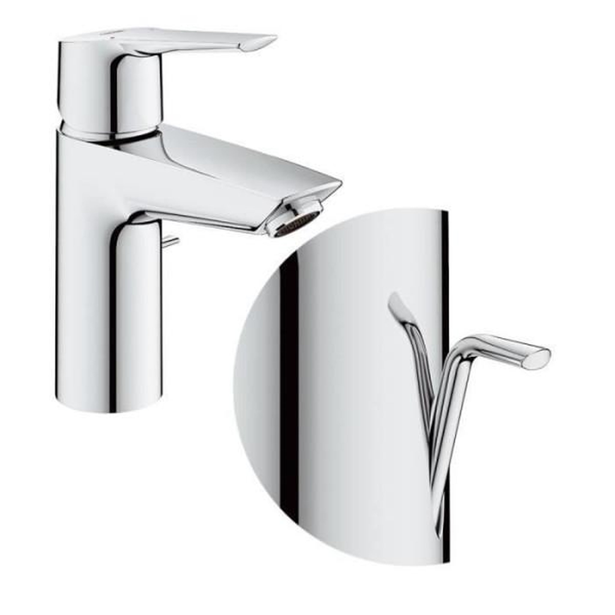 Voir la diapositive 2 : Grohe Mitigeur lavabo monocommande chromé - grohe - start - economie d'eau - garantie 5 ans - pieces