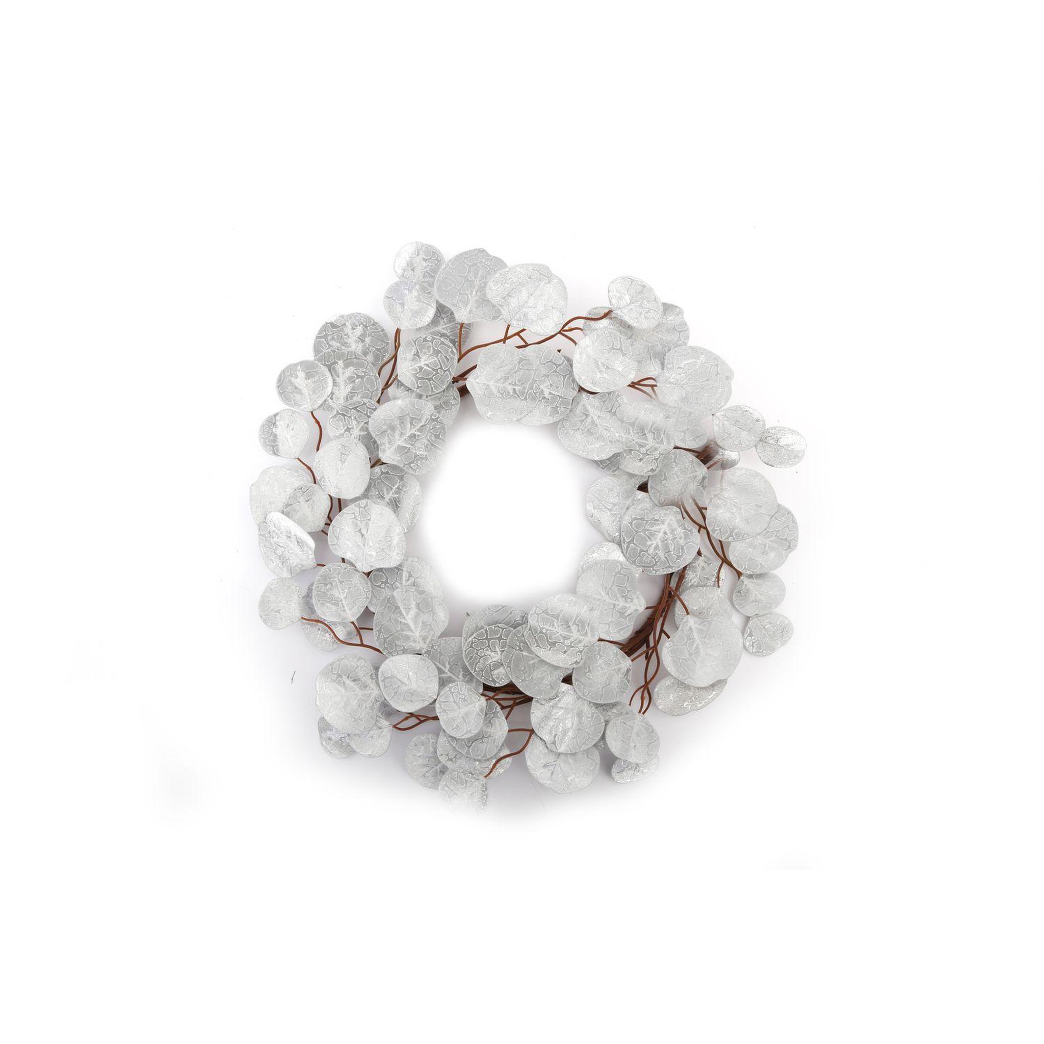HEART OF THE HOME Couronne de Noël design Eucalyptus. Coloris disponibles : Jaune, Gris, Blanc