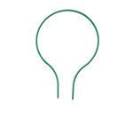 Nortene Tuteur arceau plastique Plast Arc vert - 38 x 60 cm -  polypropylène