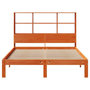 Voir la diapositive 4 : VIDAXL Lit bibliotheque sans matelas cire marron 135x190 cm pin massif