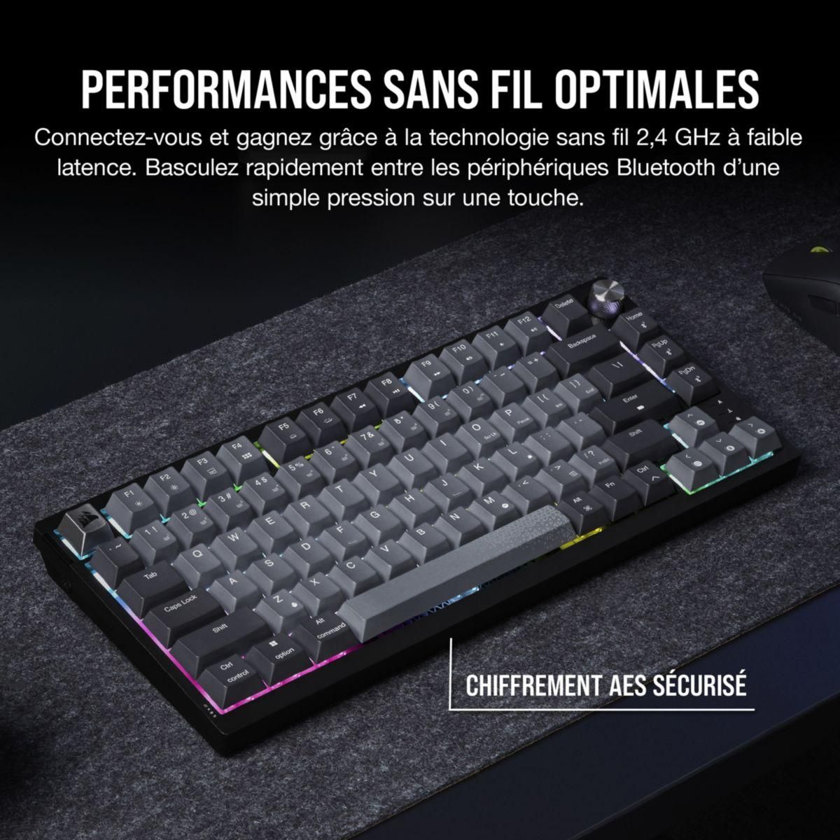 Corsair Clavier gamer sans fil K65 PLUS Wireless