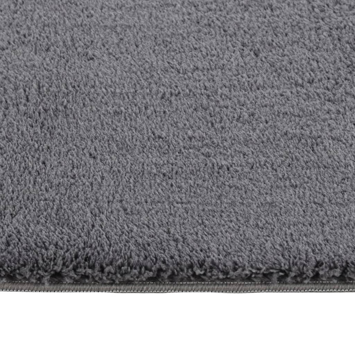 VIDAXL Tapis shaggy doux lavable 160x230 cm Antiderapant Anthracite