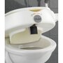 Wenko Rehausseur avec poignées pour abattant WC Secura - Plastique - Blanc