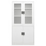 Voir la diapositive 2 : VIDAXL Armoire de bureau Blanc 90x40x180 cm Acier