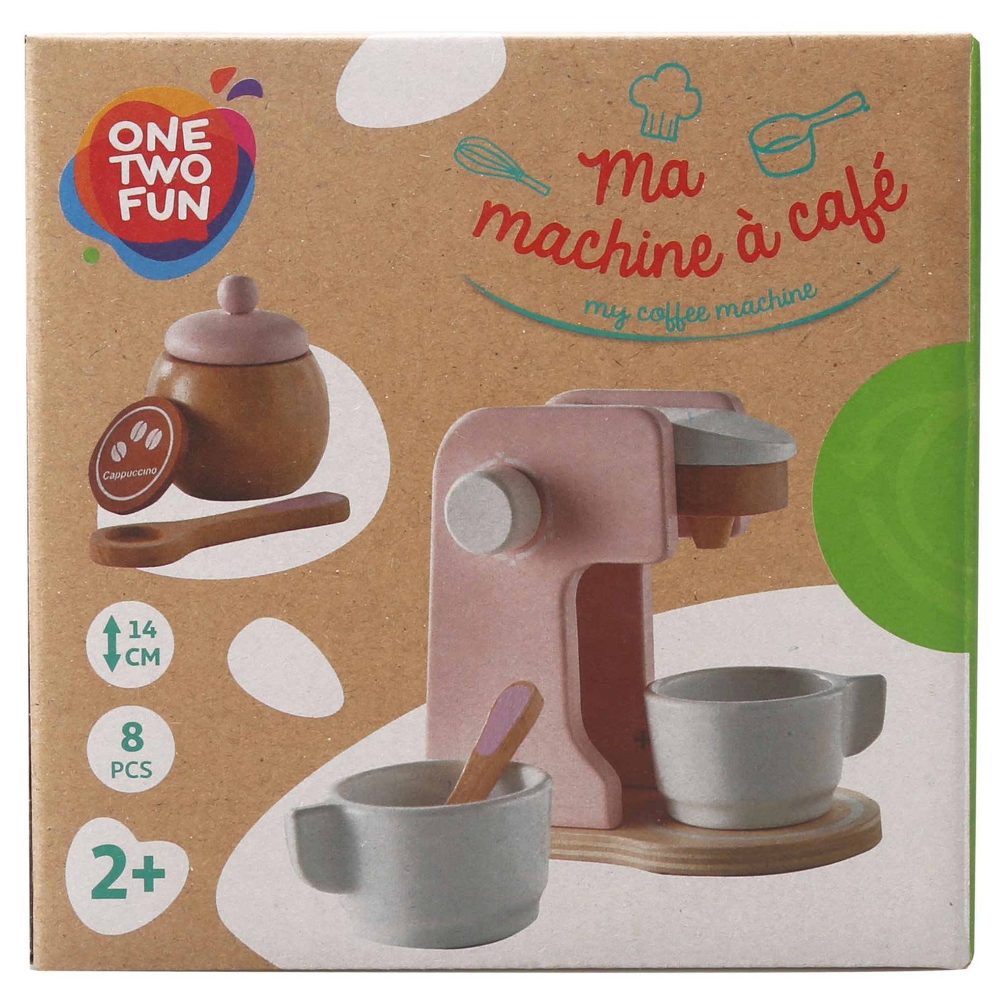 Voir la diapositive 2 : One Two Fun Ma machine à café en bois
