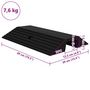 Voir la diapositive 6 : VIDAXL Rampes de seuil de pont 3 pcs 49x40x8 cm Caoutchouc