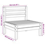 Voir la diapositive 6 : VIDAXL Canapes de jardin sans accoudoirs 2 pcs bois massif douglas