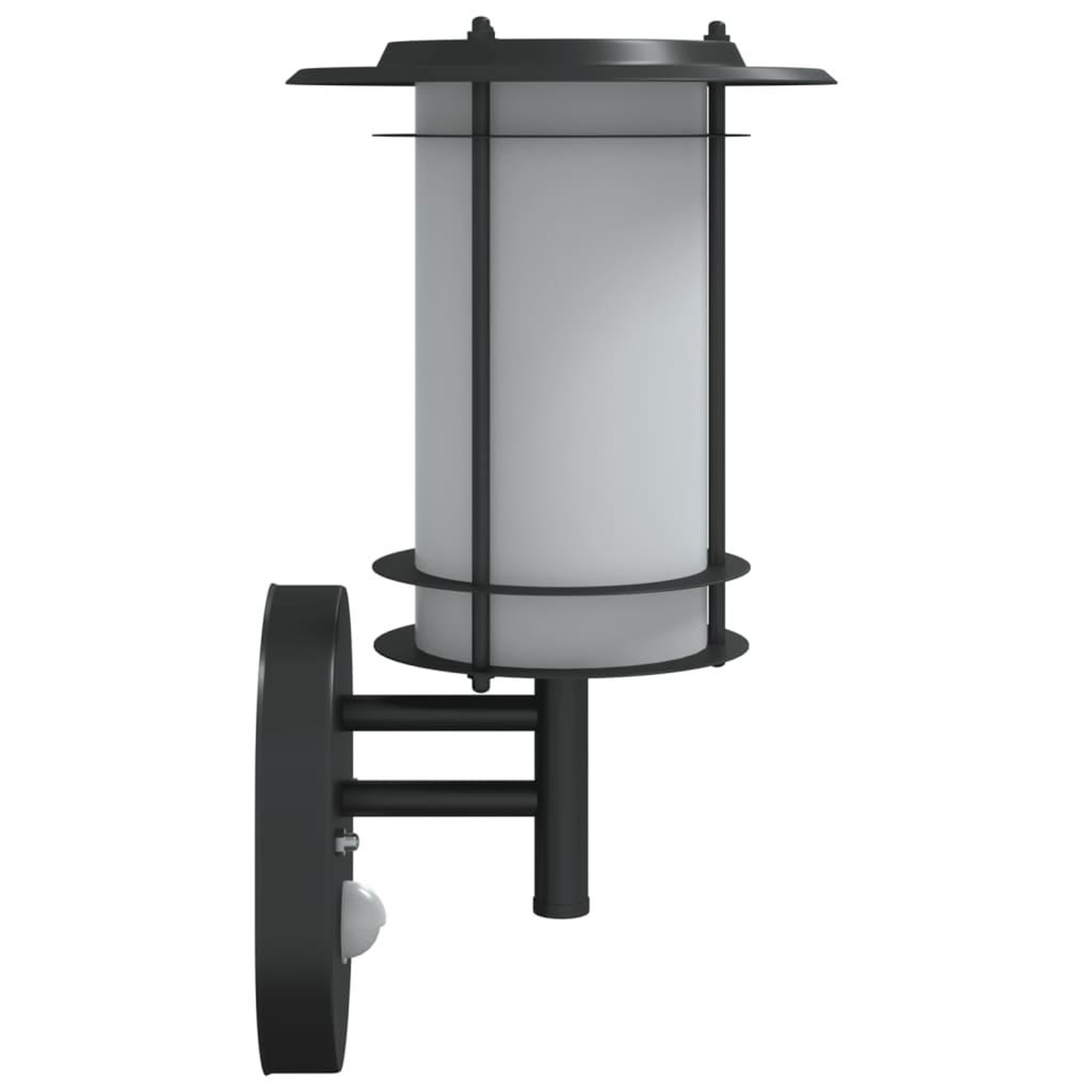 Voir la diapositive 5 : VIDAXL Applique murale d'exterieur avec capteur noir acier inoxydable