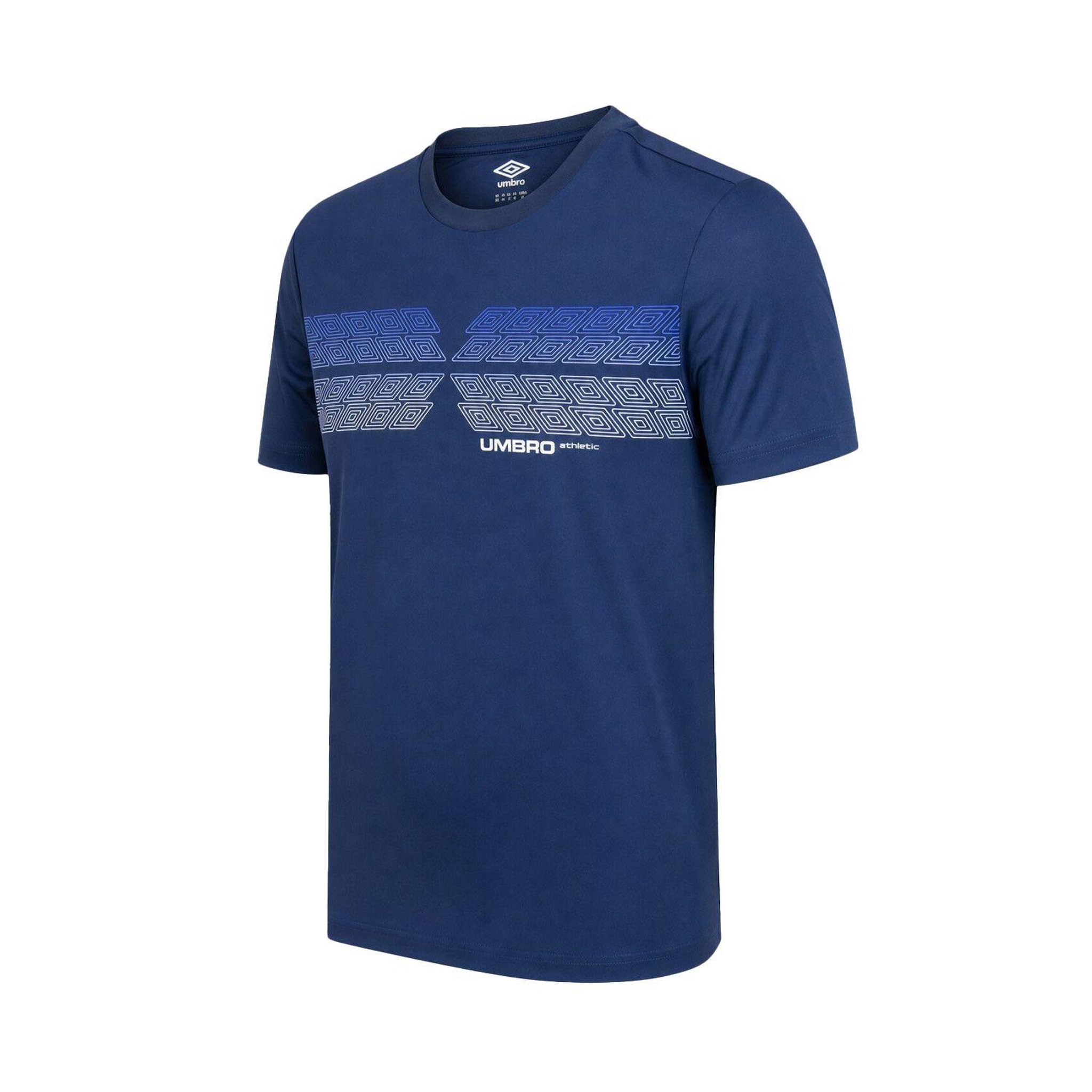 Voir la diapositive 2 : UMBRO T-shirt col rond homme en microfibre devant imprimé modèle 1224760