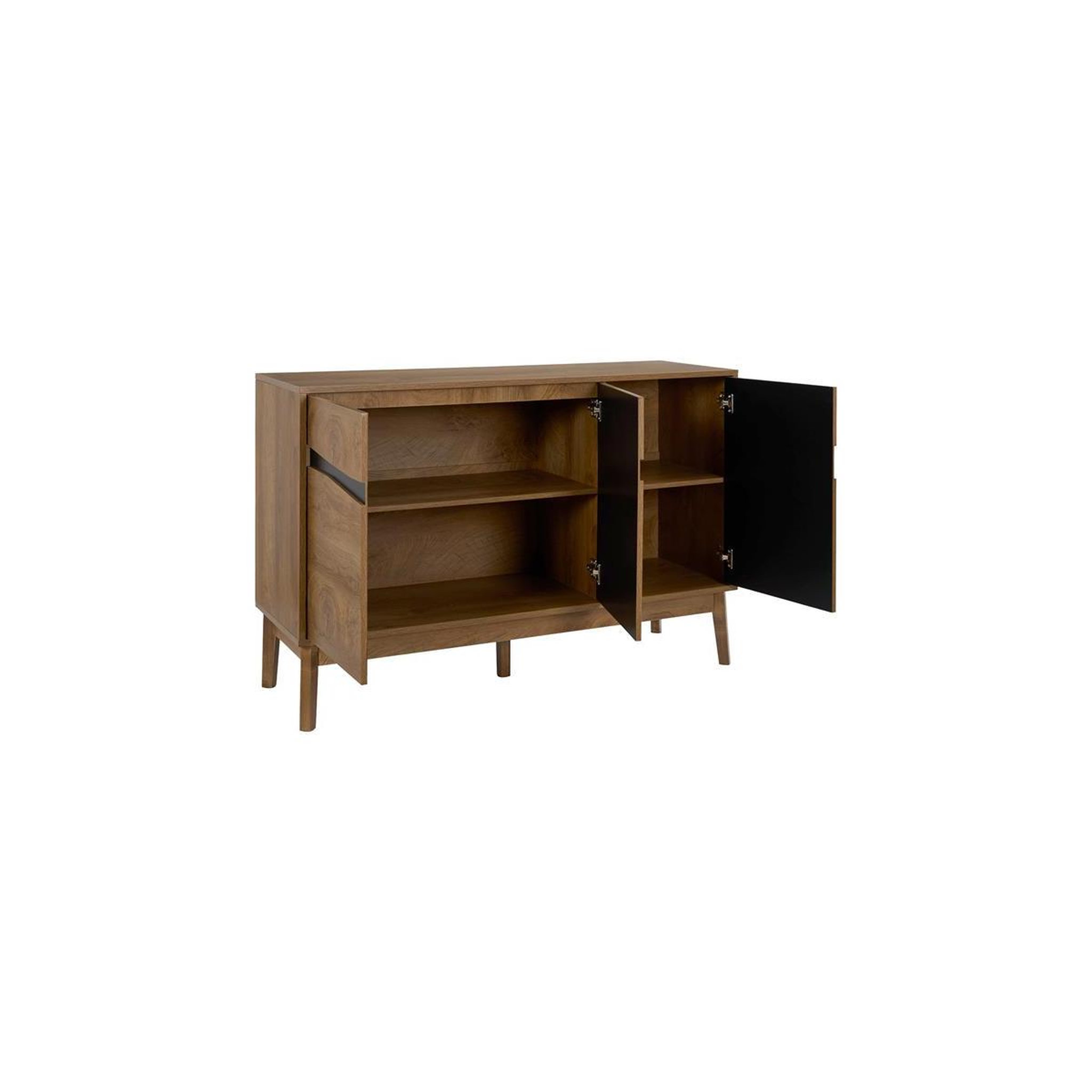 Voir la diapositive 4 : The Home Deco Factory Buffet 3 portes  forest  120cm marron