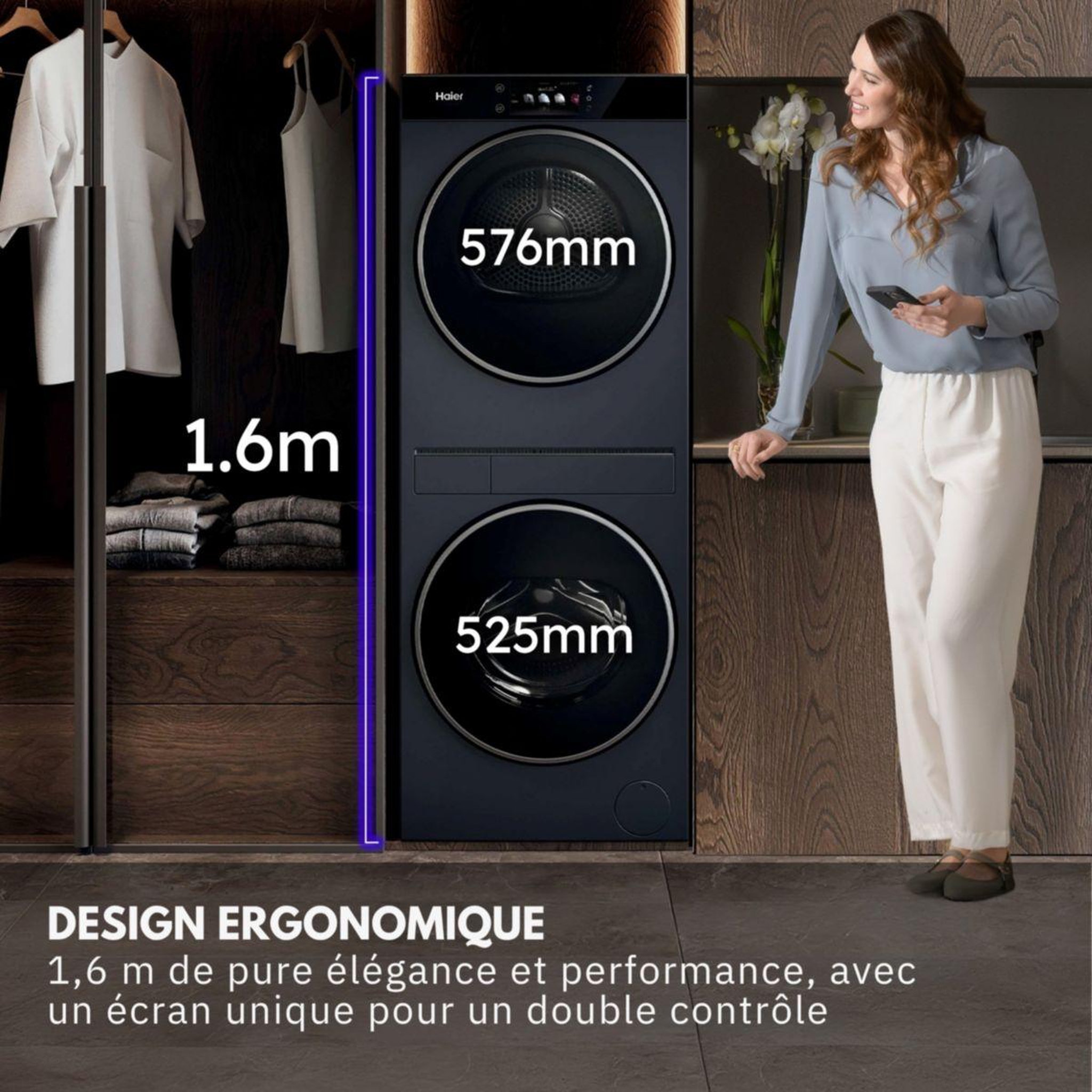 Voir la diapositive 5 : HAIER Lave linge séchant hublot clc108-gnu1-s