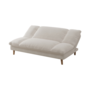 Voir la diapositive 3 : CONCEPT USINE Canapé convertible 3 places en tissu beige VASCO