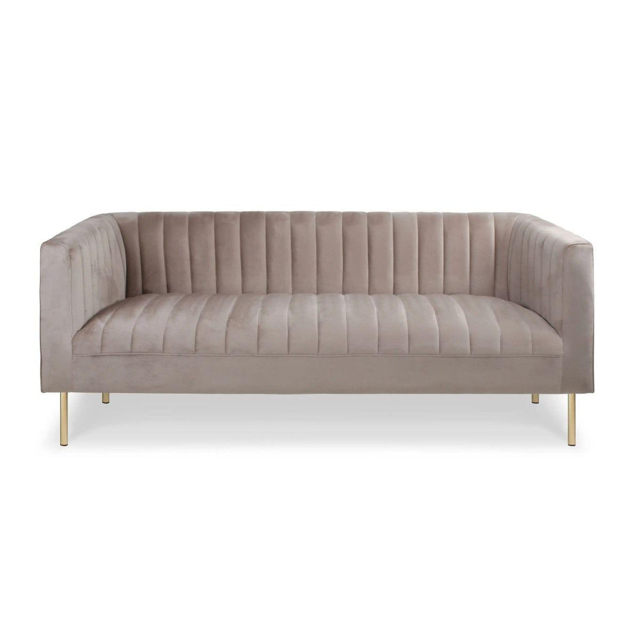 Voir la diapositive 2 : Paris Prix Canapé 3 places velours  taylor  179cm taupe