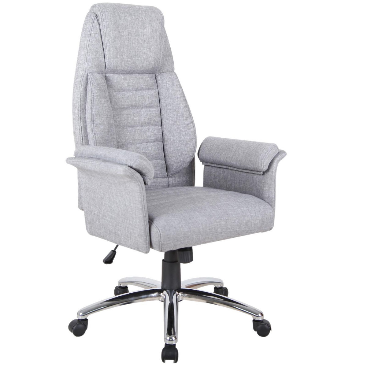 HOMCOM Fauteuil de bureau ergonomique hauteur réglable roulettes pivotantes 69 x 68 x 126 cm gris