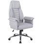 Voir la diapositive 1 : HOMCOM Fauteuil de bureau ergonomique hauteur réglable roulettes pivotantes 69 x 68 x 126 cm gris