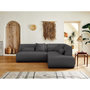 Voir la diapositive 3 : LISA DESIGN Onyx - canapé modulable d'angle droit 5 places - en tissu