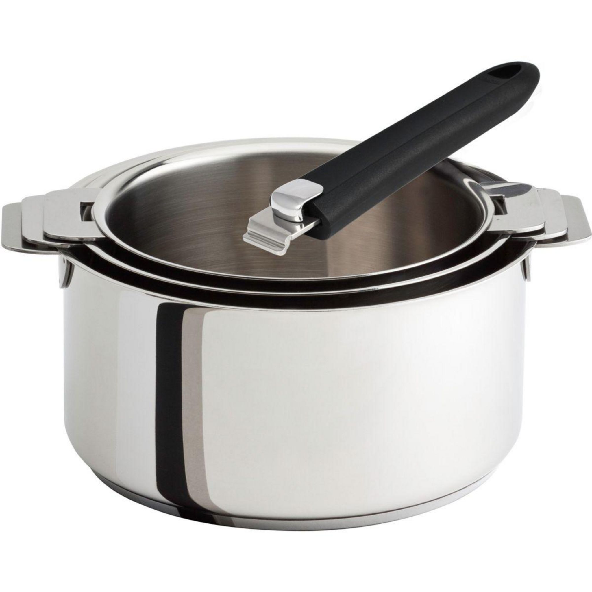CRISTEL Batterie de cuisine 3 casseroles amovibles 16 a 20cm pas cher Auchan.fr