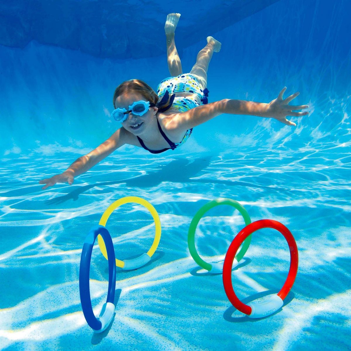 INTEX Jeu d'anneaux INTEX pour piscine les 4 pièces