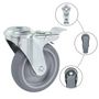 Voir la diapositive 3 : VIDAXL 32 pcs Roulettes pivotantes a trou de boulon 100 mm