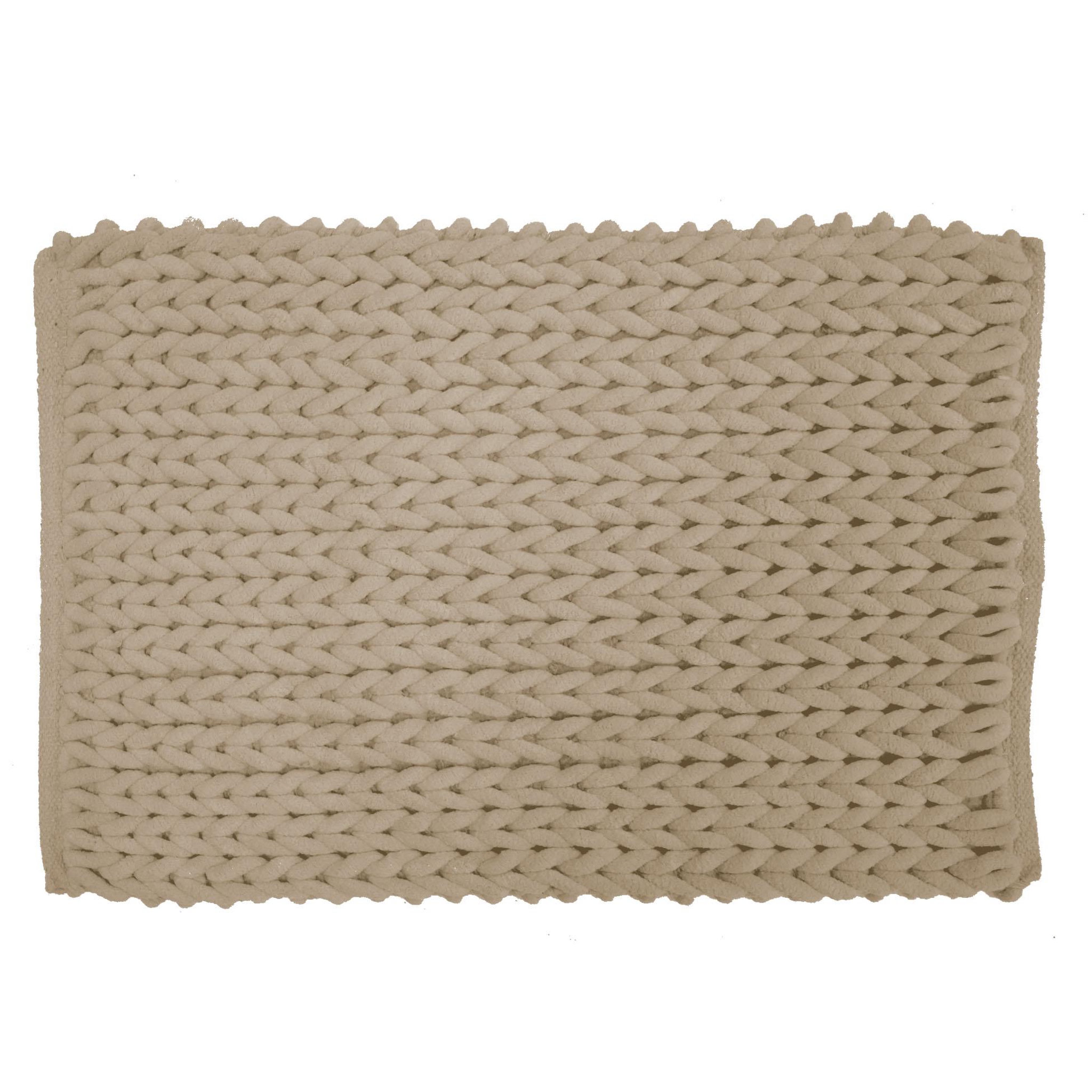 Eden Tapis de bain chenille arielle. Coloris disponibles : Vert, Beige
