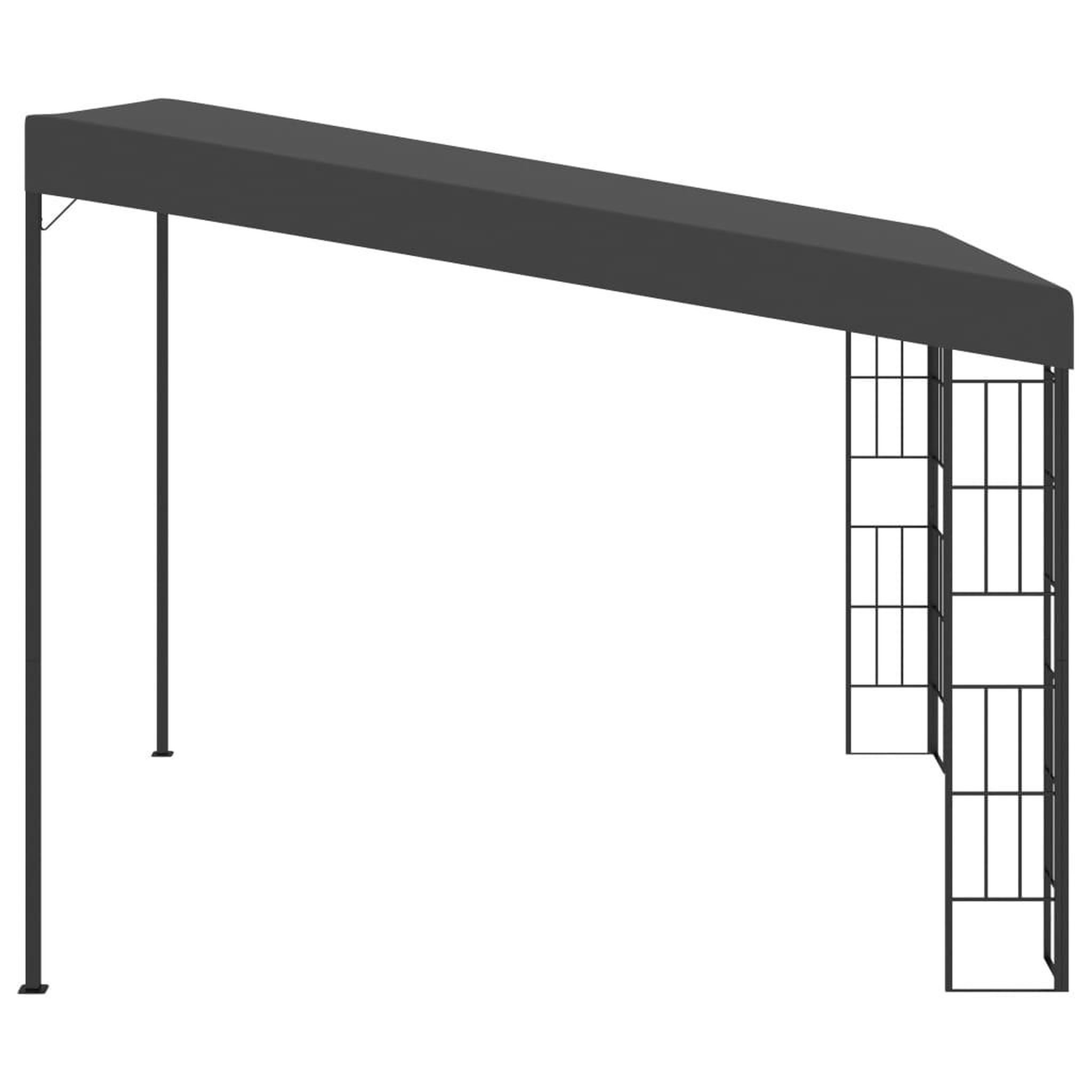 Voir la diapositive 3 : VIDAXL Belvedere mural 3x3 m Anthracite Tissu