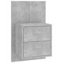 Voir la diapositive 5 : VIDAXL Tables de chevet murales 2 pcs Gris beton