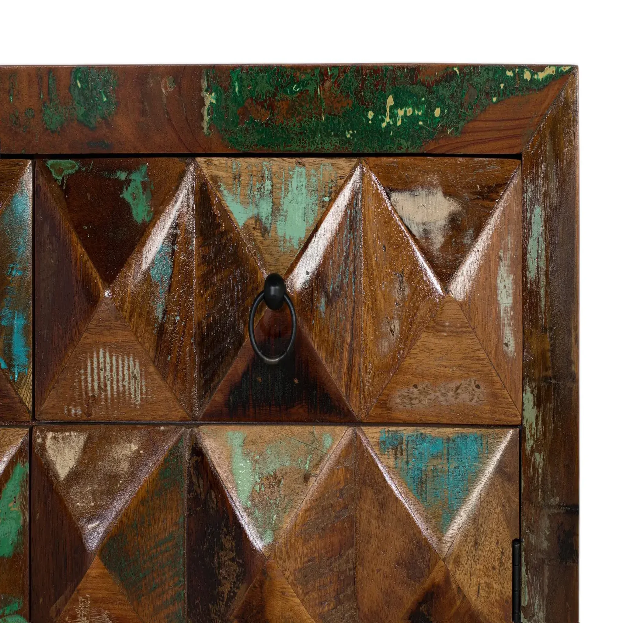 Voir la diapositive 4 : GINER Y COLOMER SL Commode en bois de manguier 100 cm style industriel moderne