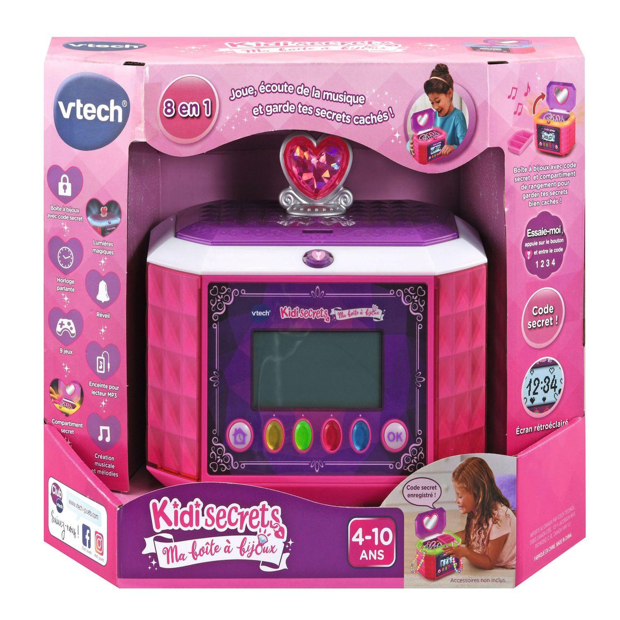 Voir la diapositive 2 : VTECH KidiSecrets - Ma boîte à bijoux