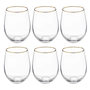 Voir la diapositive 1 : SECRET DE GOURMET Lot de 6 Verre à Eau  Ava  54cl Transparent