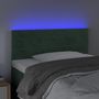 Voir la diapositive 3 : VIDAXL Tete de lit a LED Vert fonce 90x5x78/88 cm Velours