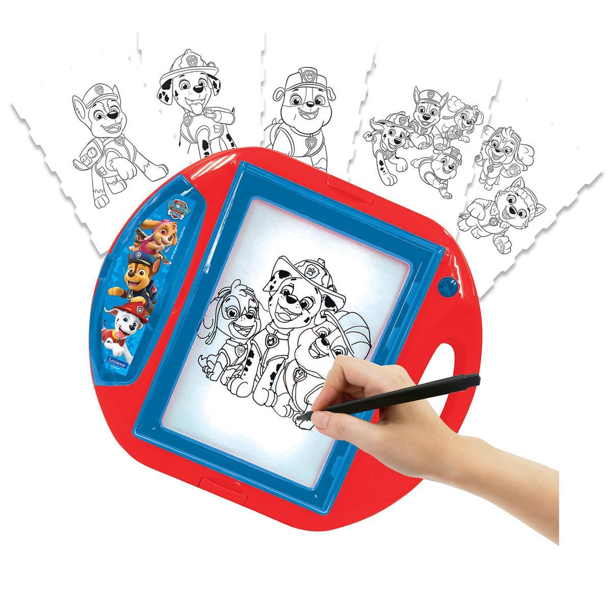 Voir la diapositive 3 : Lexibook Projecteur à dessin Pat' Patrouille avec modèles et tampons