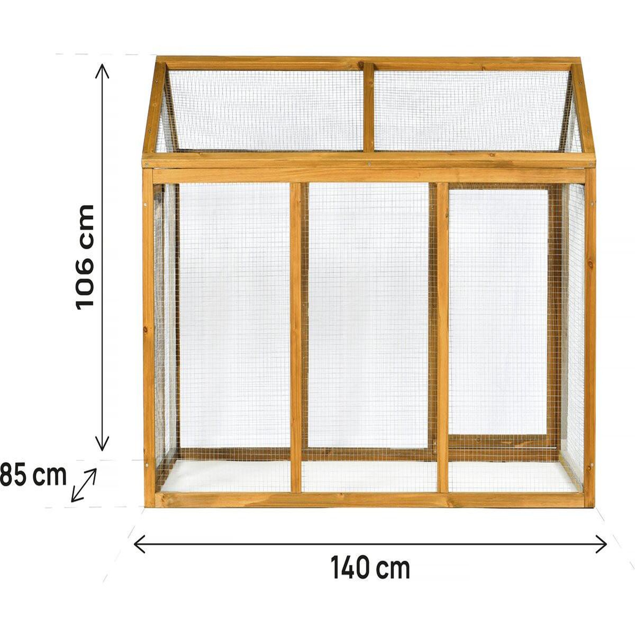 Voir la diapositive 4 : Habitat et Jardin Enclos extension en bois pour poulailler  Coco  - 6 poules - Marron