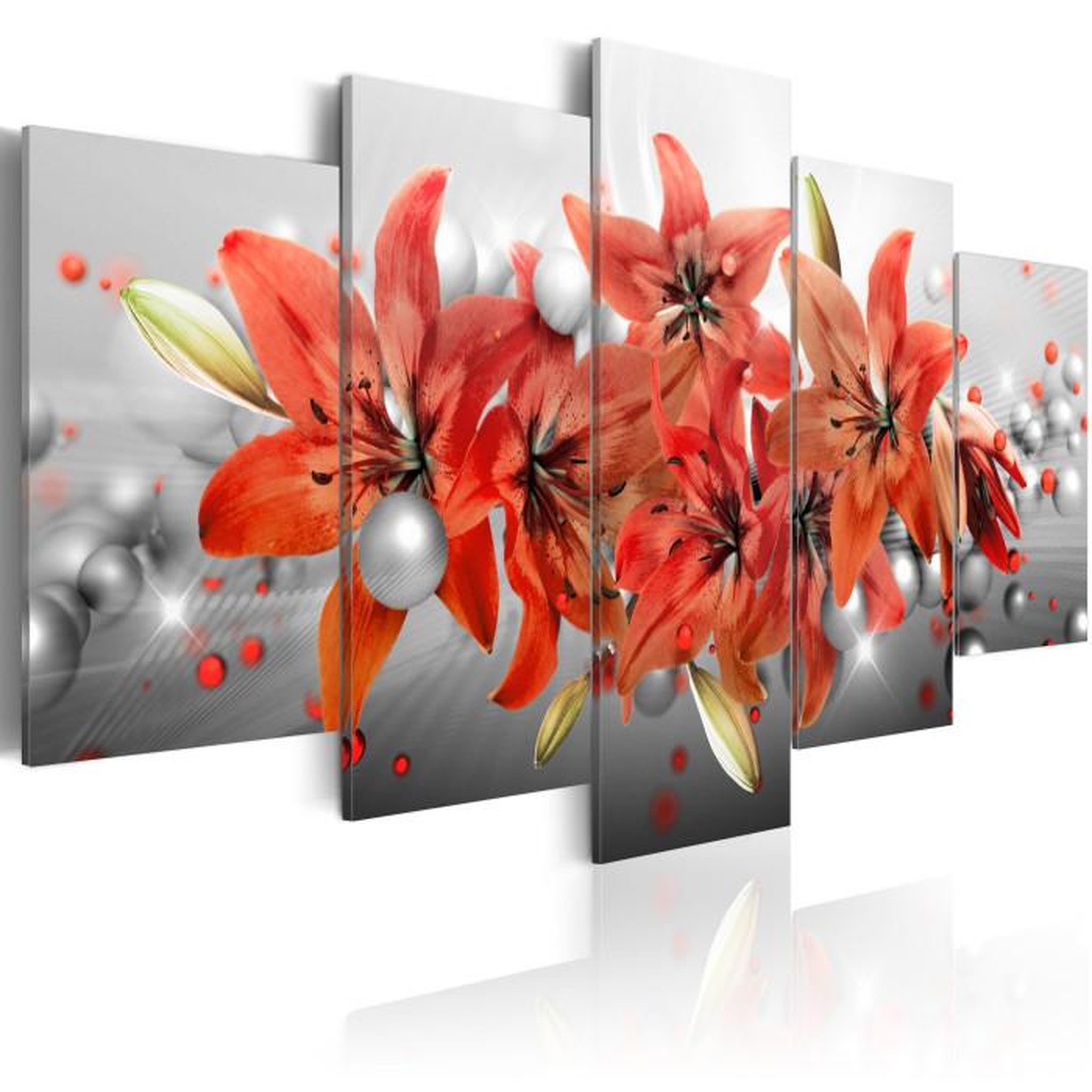 Paris Prix Tableau Imprimé  Flowery Battle. Coloris disponibles : Multicolore