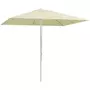 OUTSUNNY Parasol de jardin carré réglable dim. 2,48L x 2,48l x 2,50H m alu métal polyester haute densité 180 g/m² beige