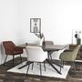 Voir la diapositive 3 : TOILINUX Lot de 2 fauteuils en tissu côtelé DRAMMEN - Terracotta