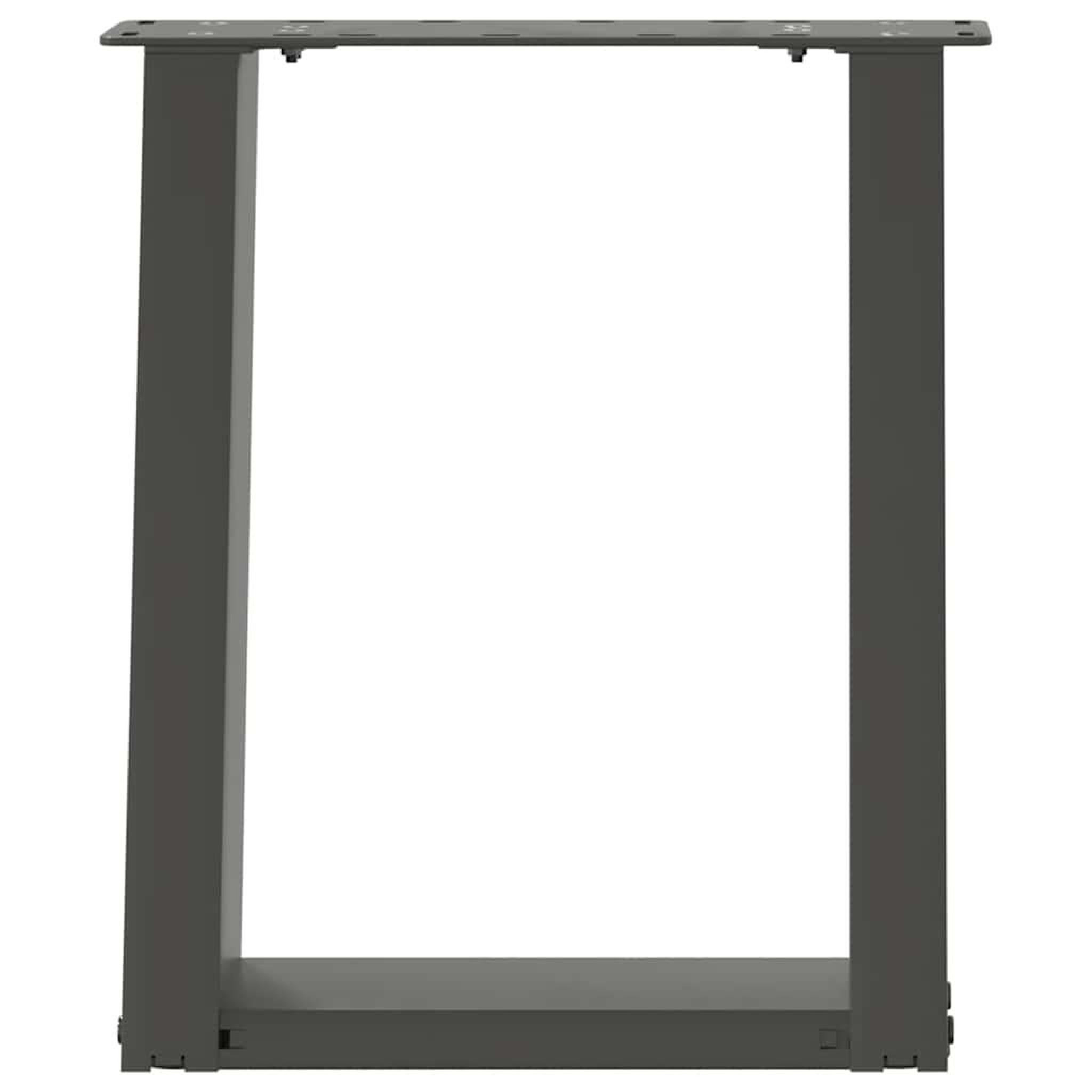 Voir la diapositive 5 : VIDAXL Pieds de table basse forme de U 2 pcs anthracite 38x(42-43) cm