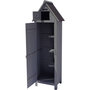 Voir la diapositive 3 : Habitat et Jardin Armoire de jardin  Cabanon  - 77 x 54.5 x 179 cm - Anthracite