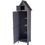 Voir la diapositive 3 : Habitat et Jardin Armoire de jardin  Cabanon  - 77 x 54.5 x 179 cm - Anthracite