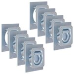VIDAXL Anneau d'arrimage pour remorque 8 pcs Acier galvanise 2000 kg