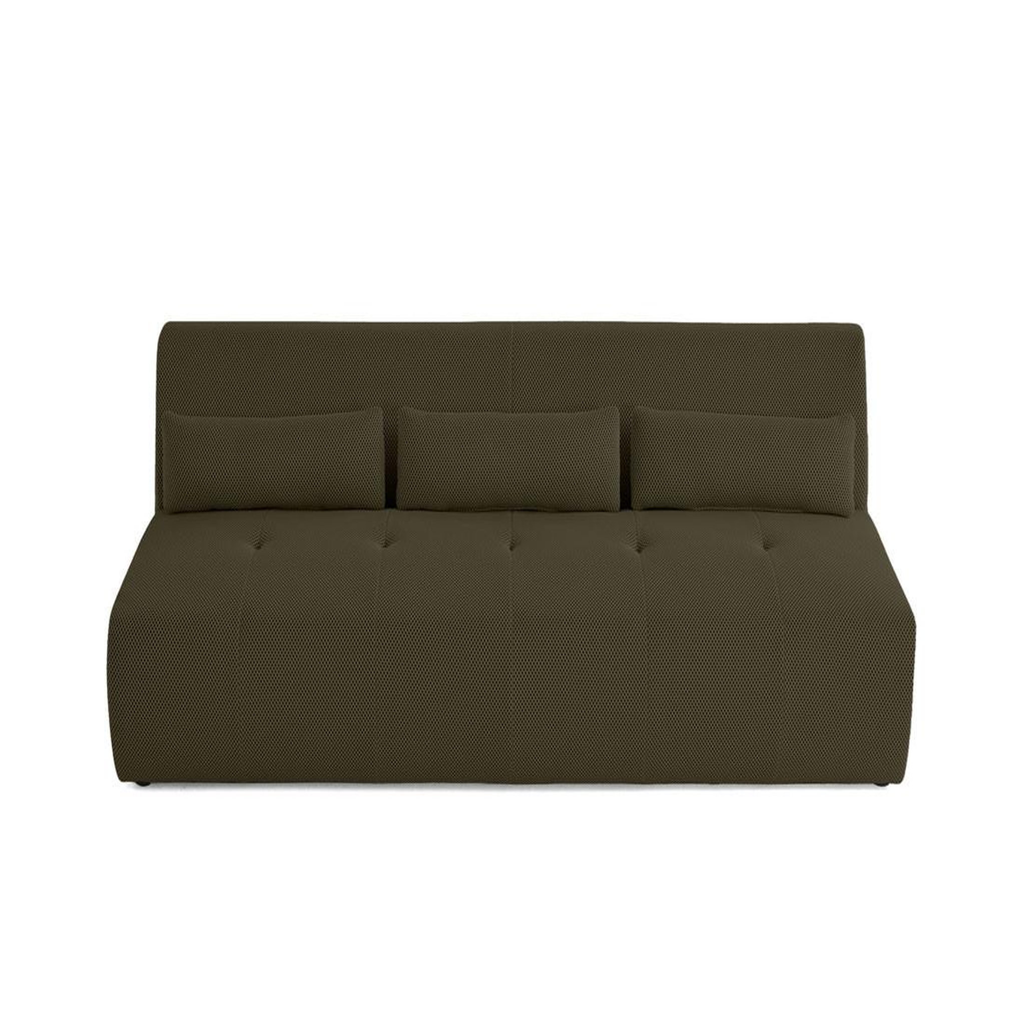 Voir la diapositive 6 : LISA DESIGN Onyx - canapé droit 3 places - en tissu mailles 3d