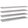Voir la diapositive 2 : VIDAXL Etageres murales flottantes 4 pcs gris beton 120x23,5x3,8cm MDF