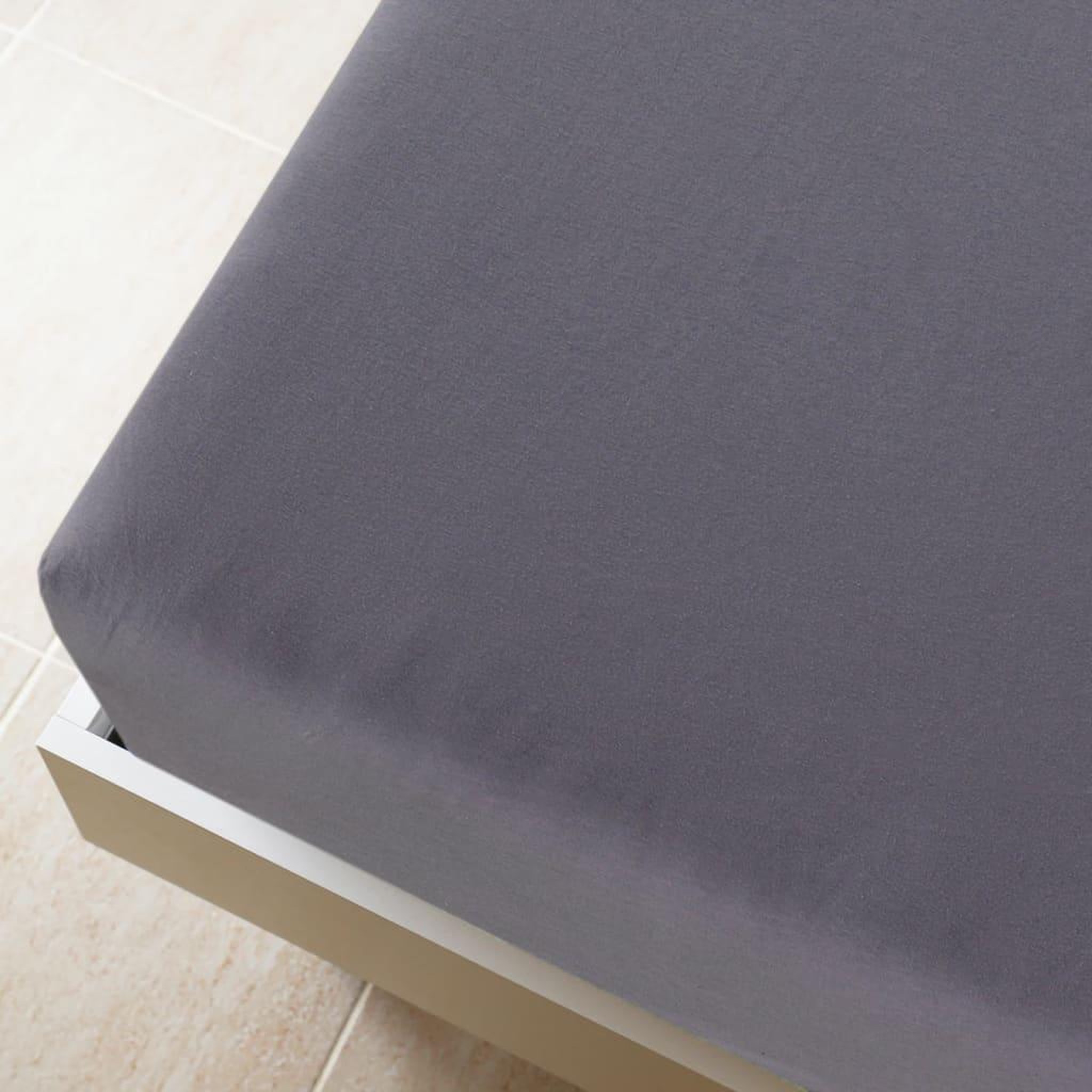Voir la diapositive 4 : VIDAXL Draps-housses Jersey 2 pcs Anthracite 100x200 cm Coton
