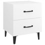 Voir la diapositive 5 : VIDAXL Tables de chevet 2 pcs Blanc 40x35x47,5 cm