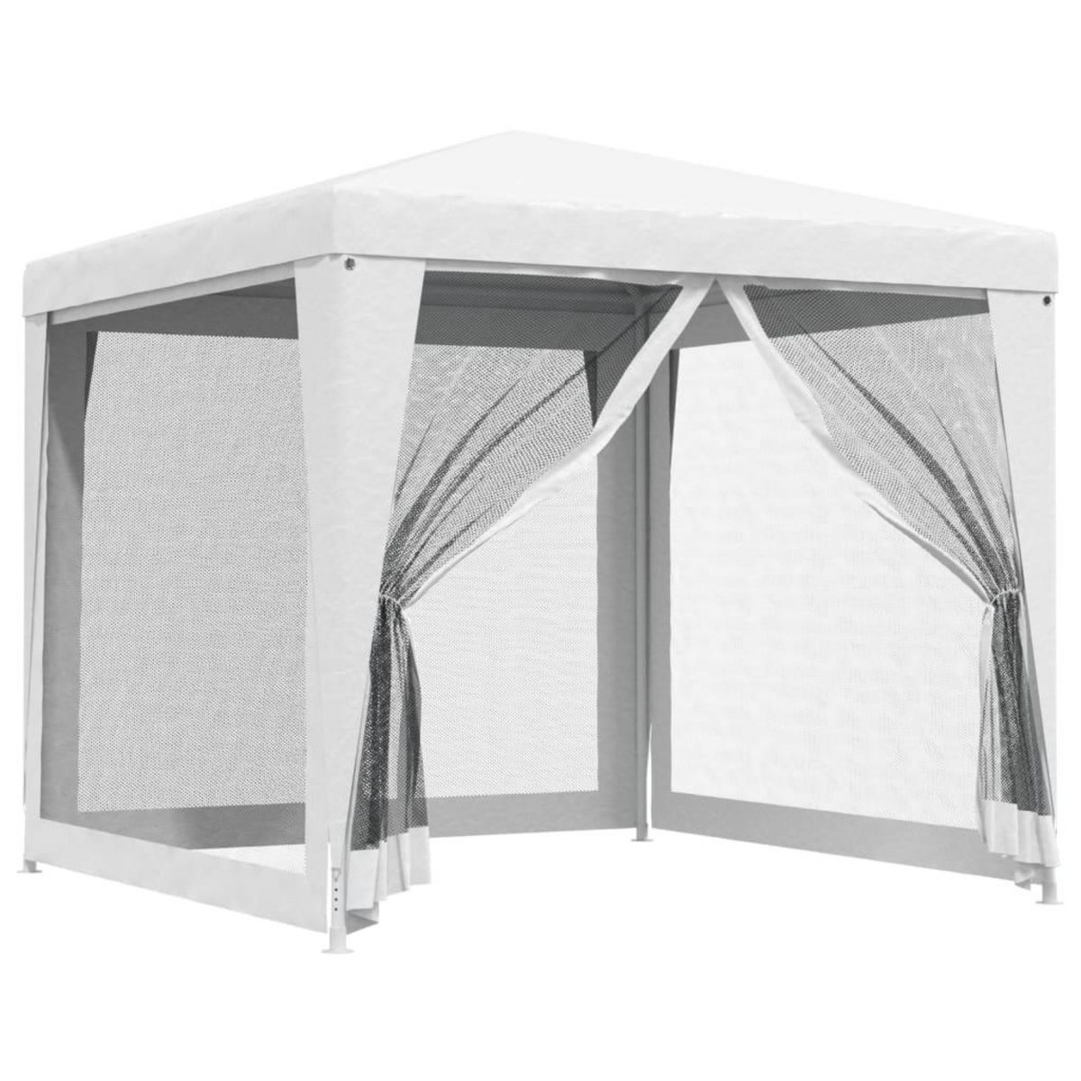 VIDAXL Tente de reception 4 parois laterales en maille 2,5x2,5 m Blanc