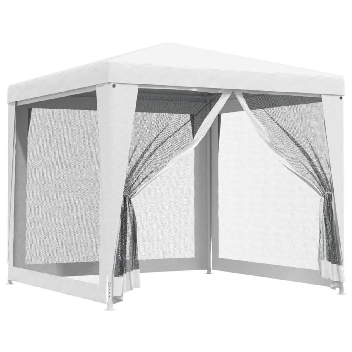 VIDAXL Tente de reception 4 parois laterales en maille 2,5x2,5 m Blanc