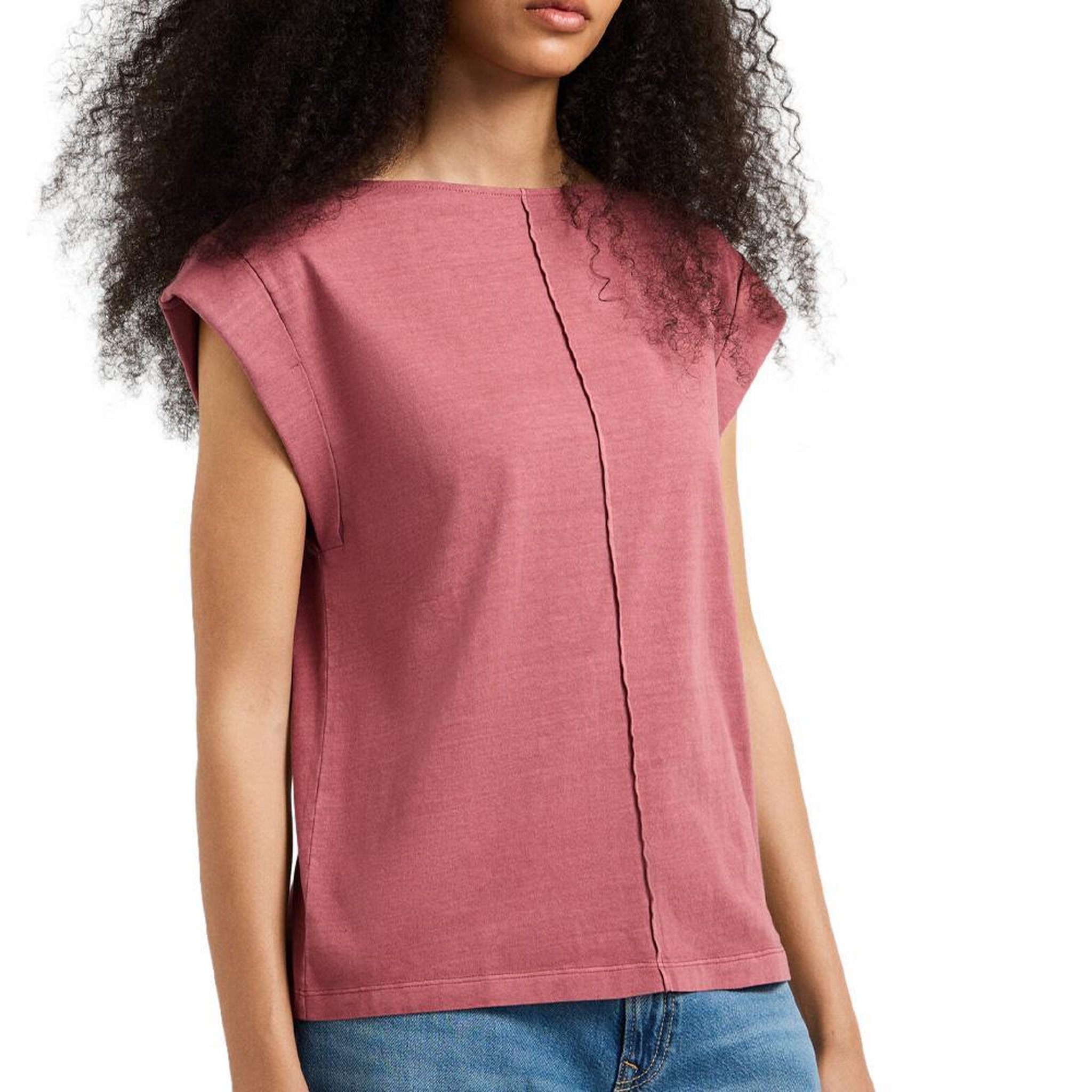 Pepe Jeans T-shirt rose  femme pepe jeans cayetana. Coloris disponibles : Rose