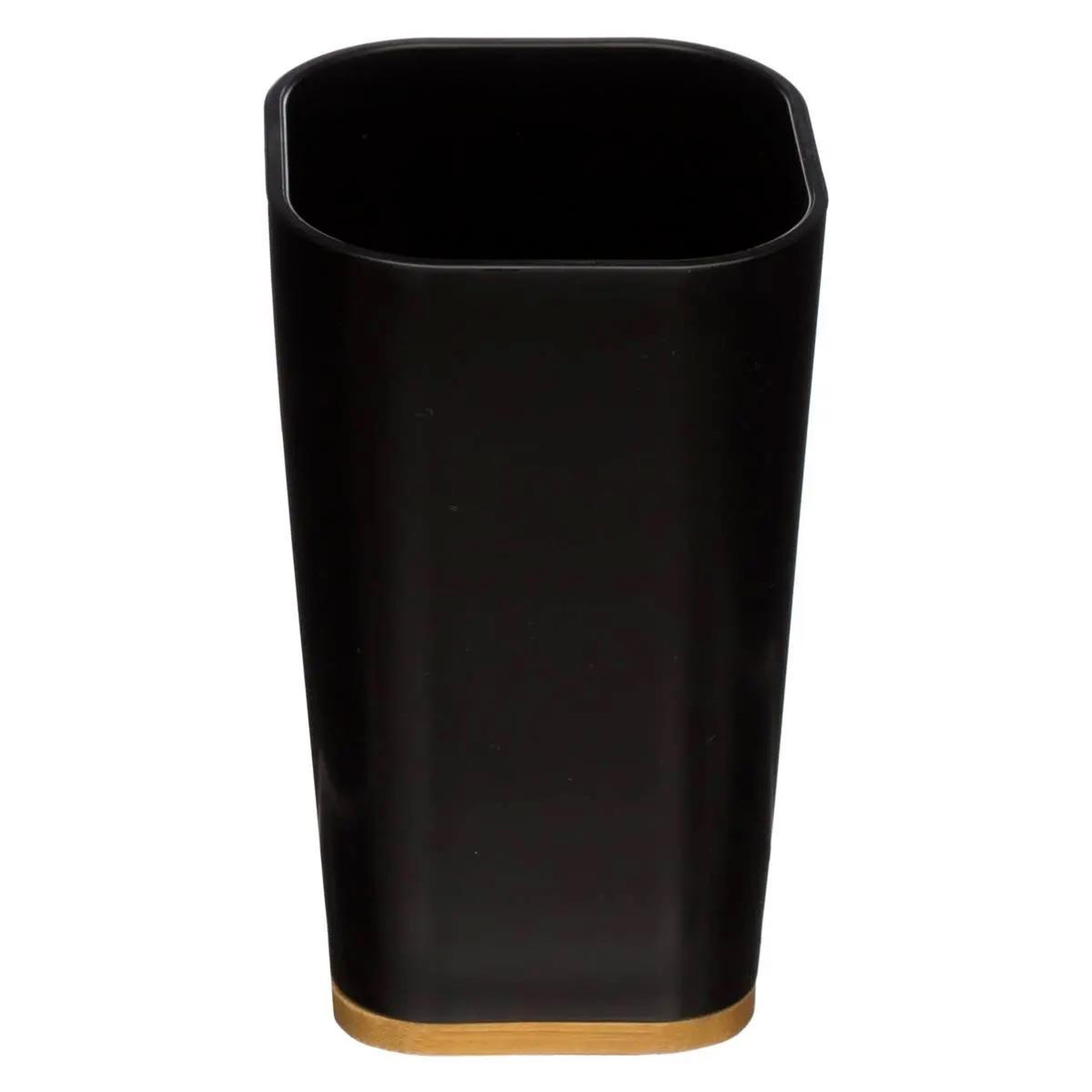 Voir la diapositive 3 : FIVE Porte savon & gobelet  natureo  11cm noir