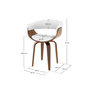 Voir la diapositive 4 : Rendez vous déco Chaise en cuir synthétique blanc-Piada
