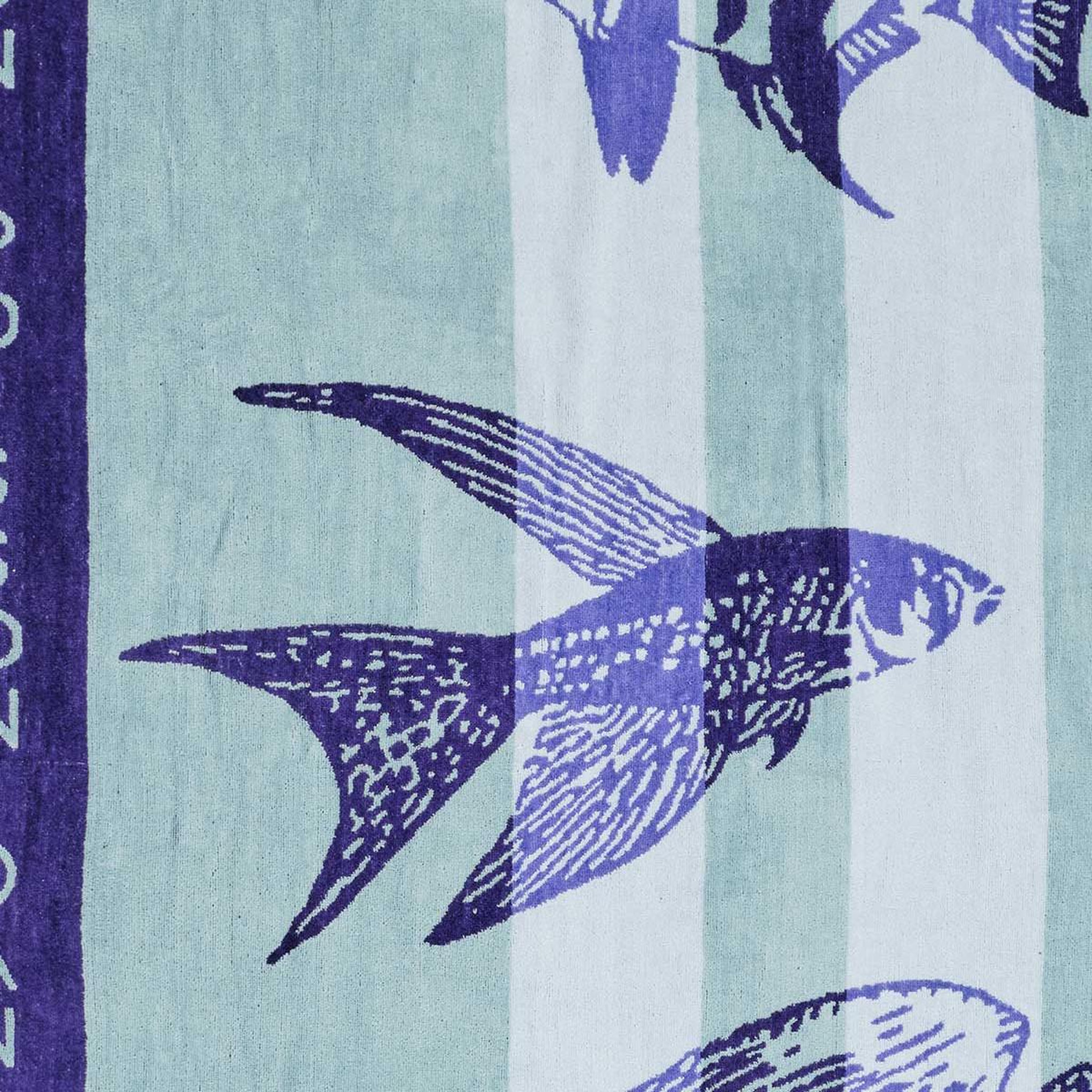 Voir la diapositive 3 : Sensei Maison Serviette de plage velours 100x180 cm COMME 1 POISSON DANS L'EAU